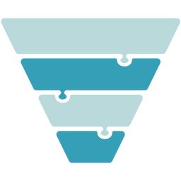 Ad funnel illustration showing the process of turning cold audiences into leads through Meta and Google Ads.
